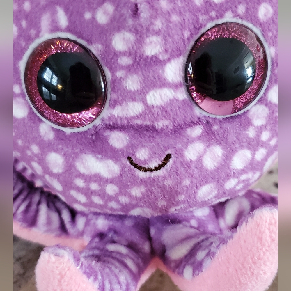 TY Beanie Boo "Legs" Purple and White Octopus 2014 (4") - NWT - Picture 2 of 10